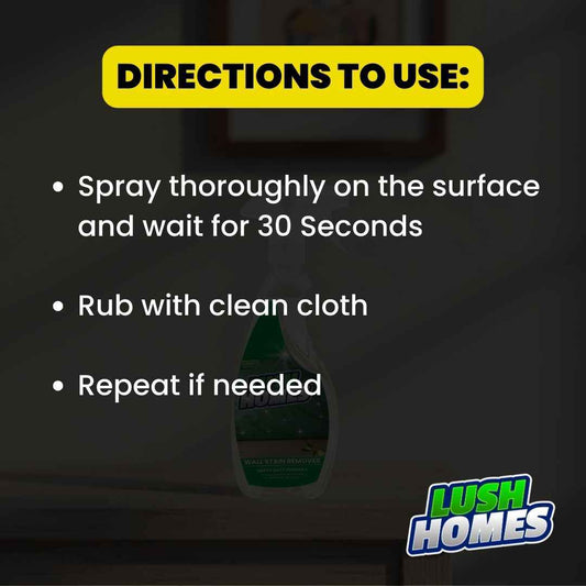 Wall Stain Remover with lemon fragrance - Not for Distemper paint