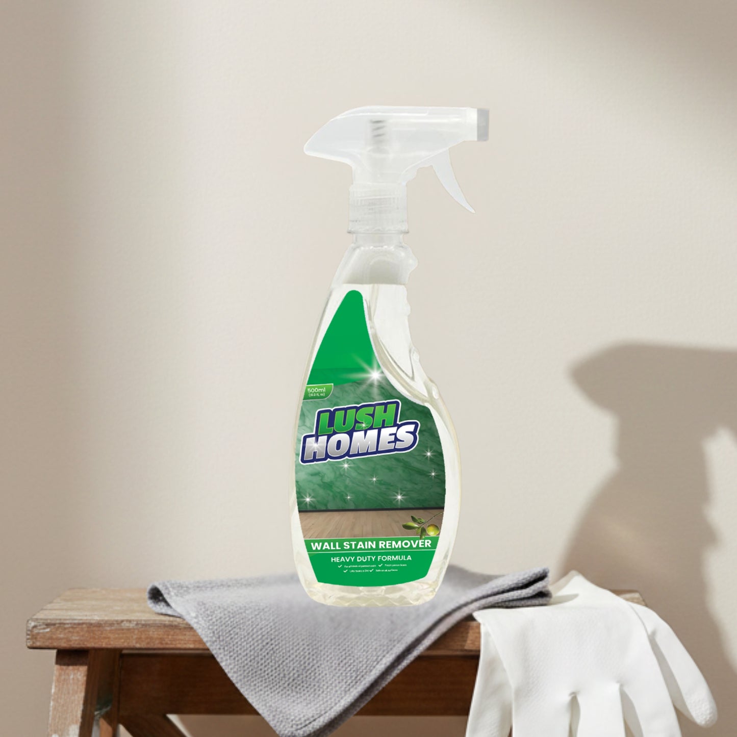 Wall Stain Remover with lemon fragrance