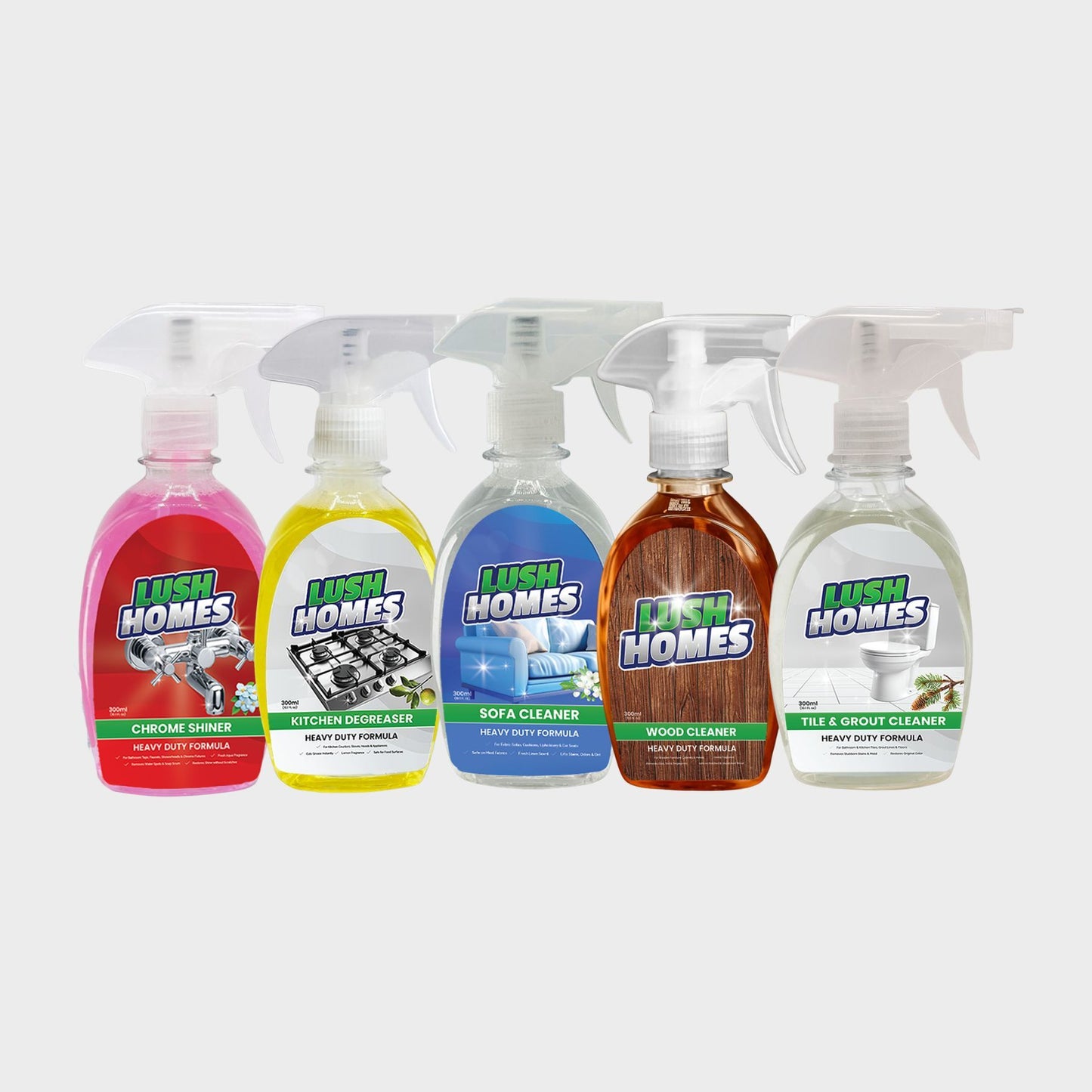 House Cleaning Bundle - All 5 Cleaners 300ml