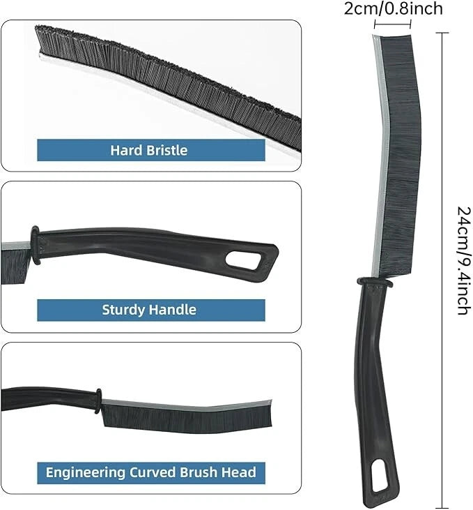 Degreaser Brushes - For Stoves Windows Tile & Grout Joints - Set of 2